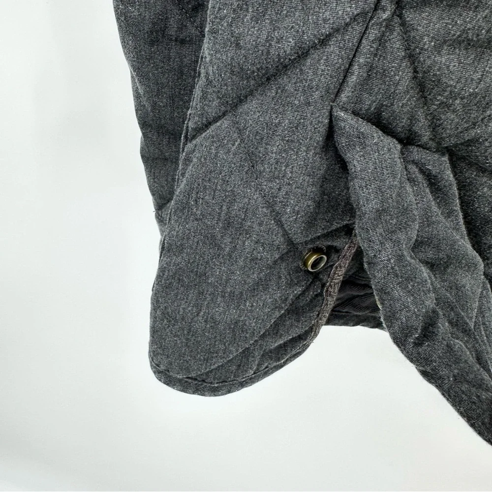 J. Crew Sussex Quilted Jacket Black Gray Size S